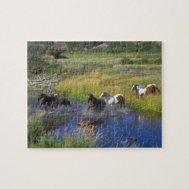 Vild Horses Puzzle Pussel (Horisontell)