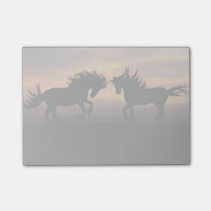 Vild Horses Silhouette Post-it Block