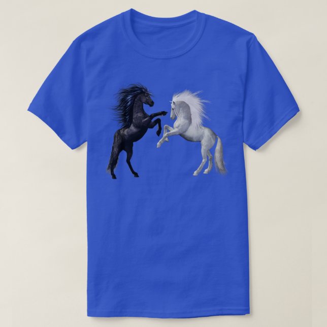 Vild Horses Stallions T Shirt (Design framsida)