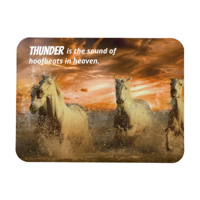 Vild Horses, Thunder är Hoofbeats i Haven Magnet (Horisontell)