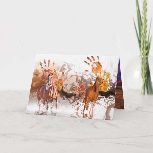 Vild Horses VILD HÄNDER Kort (Framsida)