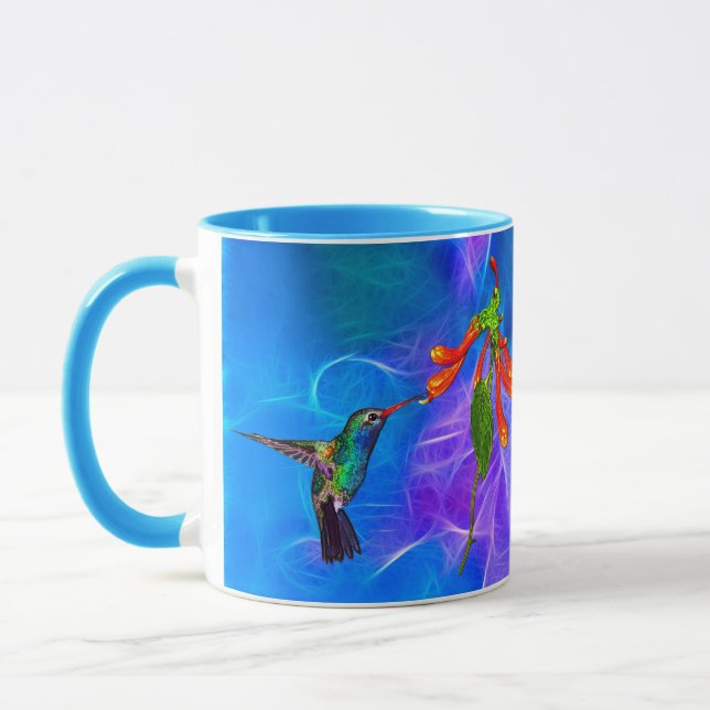Vild Hummingbird Bird-älskare Art Series Mugg (Vänster)