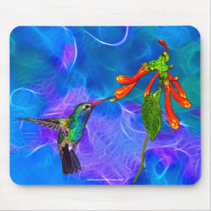 Vild Hummingbird Bird-älskare Art Series Musmatta