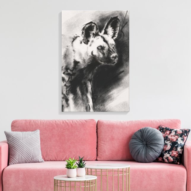 Vild Hund Canvastryck (Insitu (Vardagsrum))