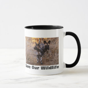 Vild Hundar Spara Vår Wildlife Mugg