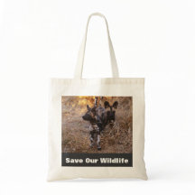 Vild Hundar Spara Vår Wildlife Tote Bag