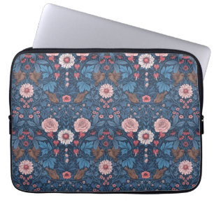 Vild i blått laptop fodral