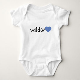Vild i hjärtat - Babyblått hjärta T-shirt