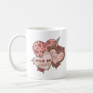 Vild i hjärtat kaffemugg