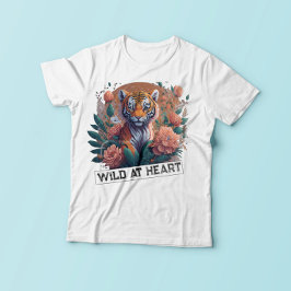 Vild i hjärtat - liten tiger t shirt