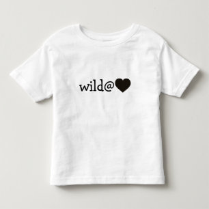 Vild i hjärtat - svart hjärta tee shirt