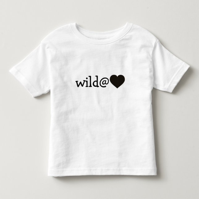 Vild i hjärtat - svart hjärta tee shirt (Framsida)