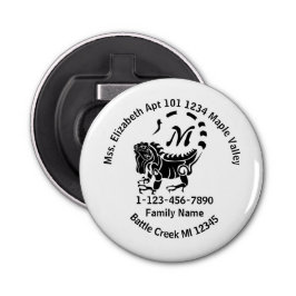 Vild Iguana Borttappad Family Home Adress Flasköppnare