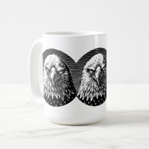 Vild ilska: Örnens kraftfulla blick Kaffemugg