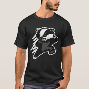 Vild Ilsken Honungsgrävling Attack Maskot T Shirt