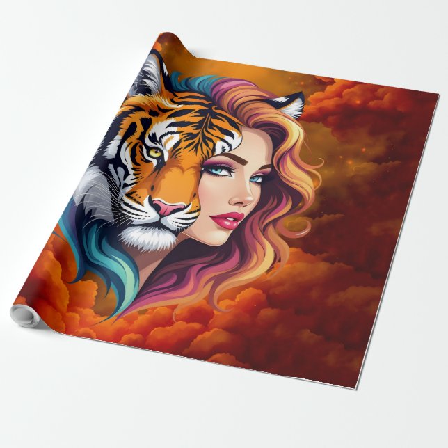 Vild inom – Tigerandegudinna.  Presentpapper (Utrullad)