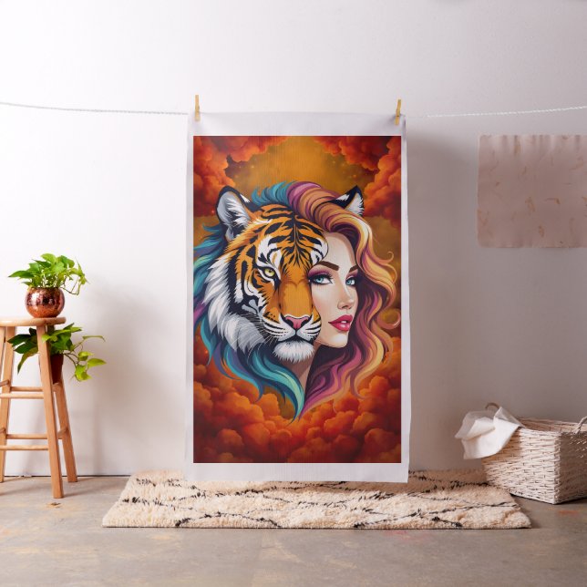 Vild inom – Tigerandegudinna Tyg (In Situ)