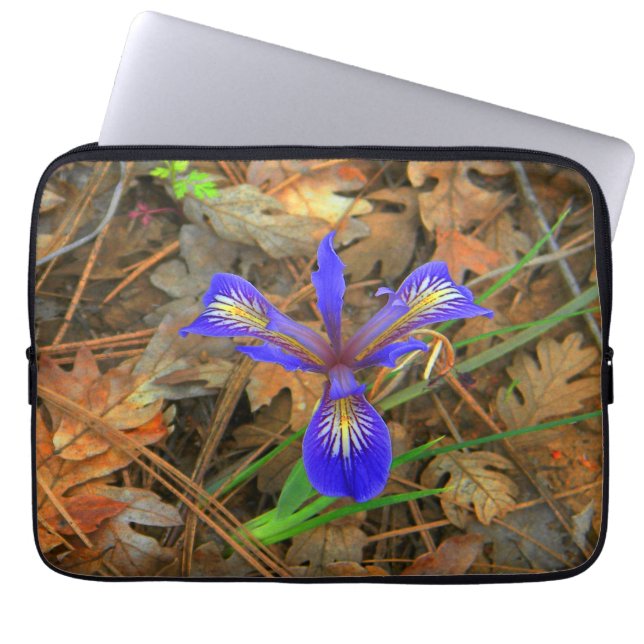Vild Iris-blomma... Laptop Fodral (Framsidan)