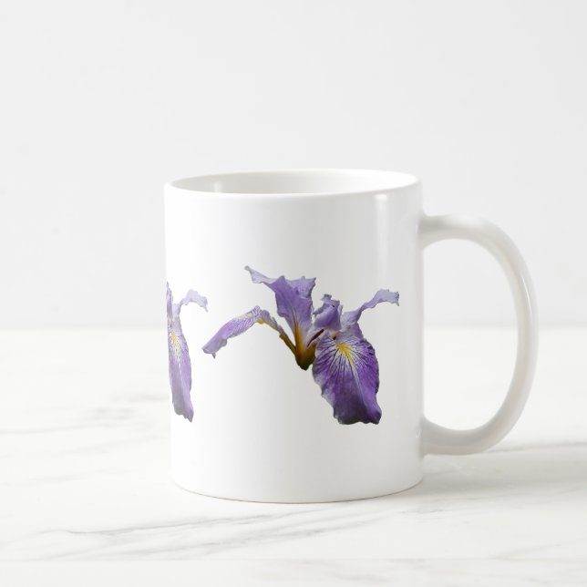 Vild Iris Blomma Lila Blomma Kaffemugg (Höger)