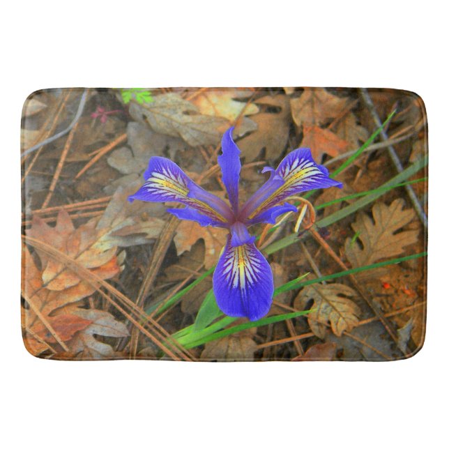 Vild iris blommar..... badrumsmatta (Framsidan)