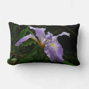 Vild Iris Flower Lila Blommigt Lumbarkudde