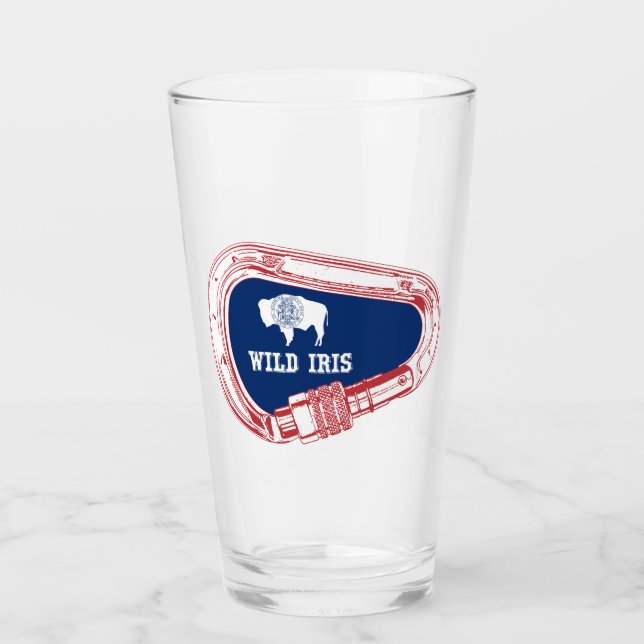 Vild Iris-klätterkarabiner Glaskopp (Framsida)