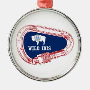 Vild Iris-klätterkarabiner Julgransprydnad Metall