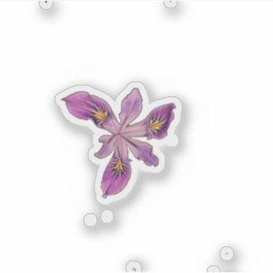Vild Iris transparent Klistermärken