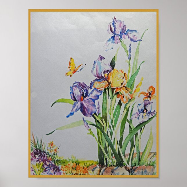 Vild Irises Small n Loely Poster (Framsidan)