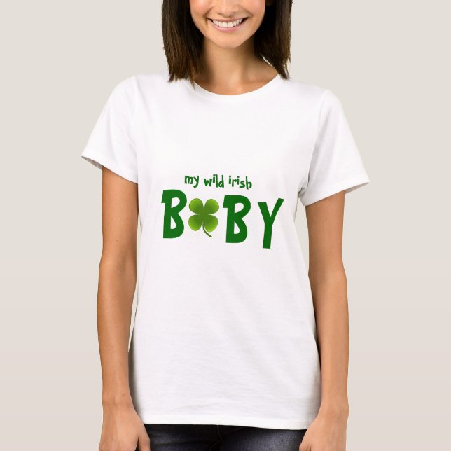 Vild Irish Baby Design MammairyT-Shirt T Shirt (Framsida)