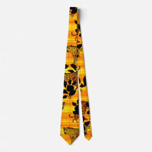 Vild jaguar mönster Neck Tie Slips