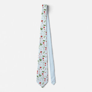 Vild Jordgubbar (Alice Blue) - Neck Tie Slips