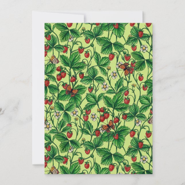 Vild jordgubbar på honungsdagg (Framsida)