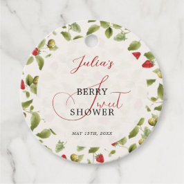 VILD JORDGUBBE BABYSHOWER GÅVOR ETIKETTER