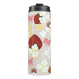 Vild jordgubbsblomma Termisk tumbler