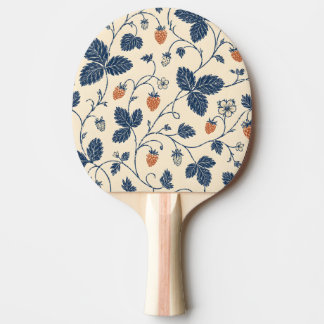Vild jordgubbsbok vacker vintage botanik pingisracket