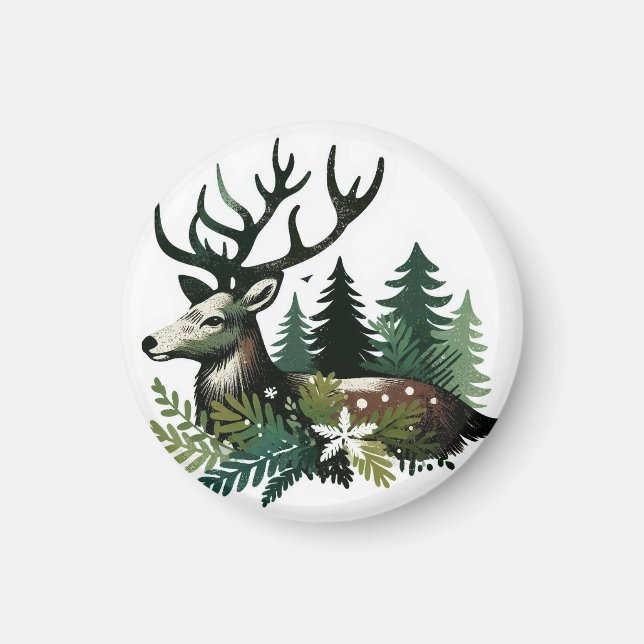 Vild Jul - blomma Magnet (Framsidan)