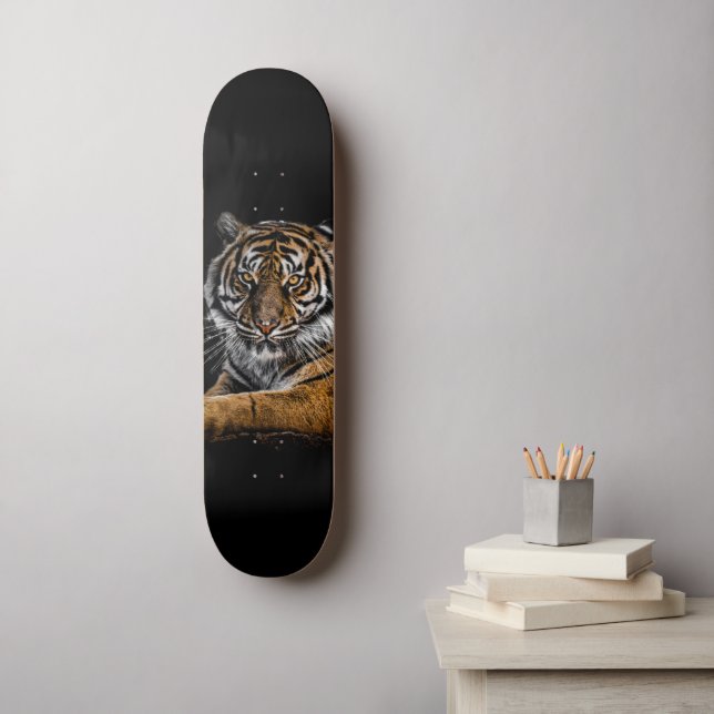 Vild Jungle Animal Tiger Mini Skateboard Bräda 18,5 Cm (Väggkonst)
