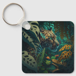 Vild Jungle Jaguar Keychain Nyckelring