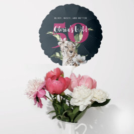 Vild Jungle Leopard Rosa 50 Birthday Funny