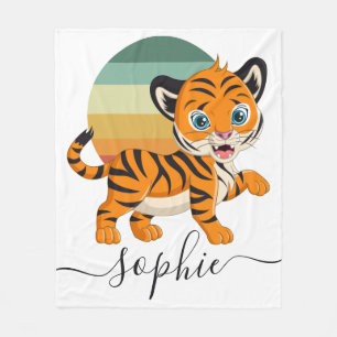 Vild Jungle Safari Animals baby Fleece Blanket