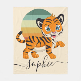 Vild Jungle Safari Animals baby Fleece Blanket