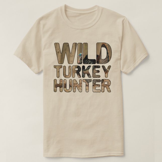 Vild kalkon jägare  t shirt (Design framsida)