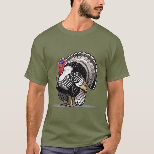 Vild kalkon t shirt (Framsida)