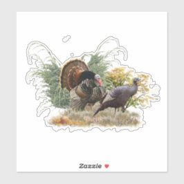 Vild kalkondek klistermärken