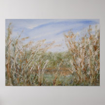 Vild Kant i en naturvattenfärgsutskrift