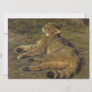 Vild katt (av Rosa Bonheur) Kort