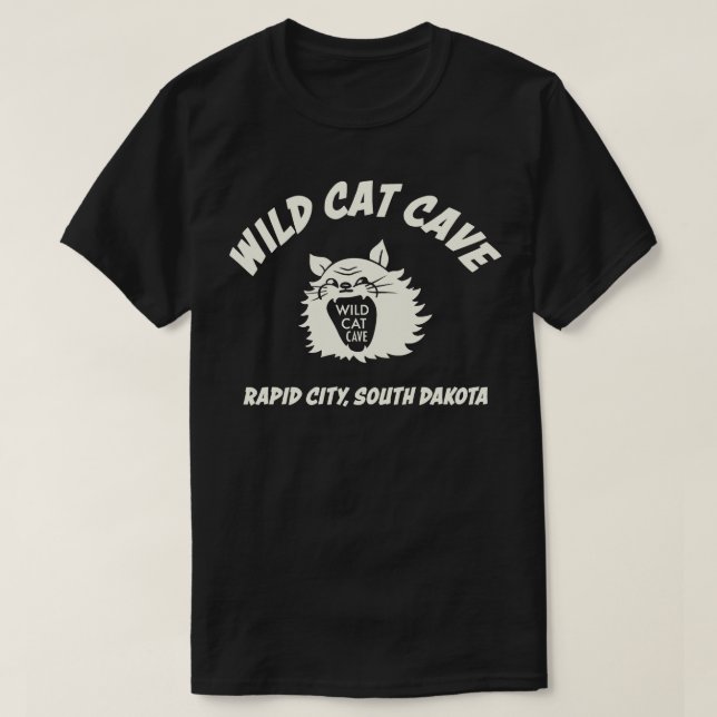 VILD KATT CAVE T SHIRT (Design framsida)