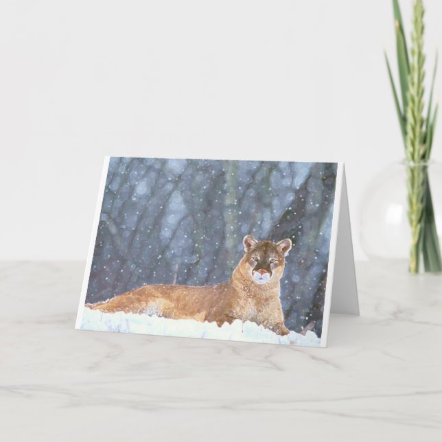 VILD KATT FREEDOM DESTINY ZAZZLE HELGKORT (Framsida)