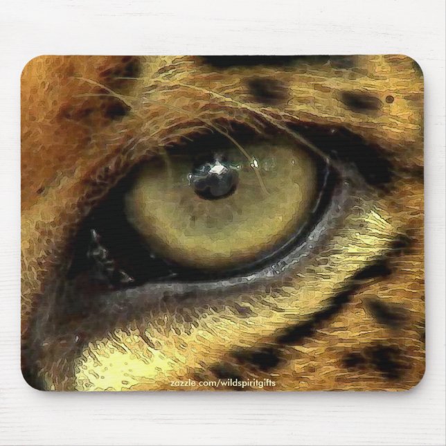 Vild katt Jaguar Wildlife Art Mousepad Musmatta (Framsidan)
